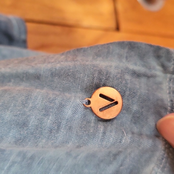 NWOT LIVI slightly distressed in the seams long sleeve tee - Picture 4 of 5